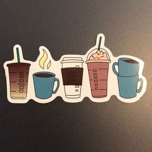 Starbucks cups sticker